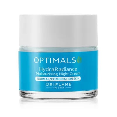 Oriflame Optimals Hydra Radiance, Moisturising Night Cream Normal/Combination Skin (Krem na noc  do cery normalnej i mieszanej)