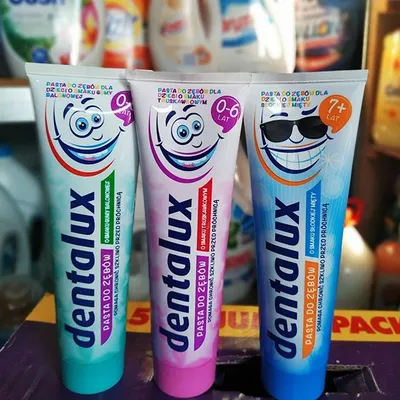 Dentalux Pasta do zębów dla dzieci 0-6 lat (różne rodzaje)
