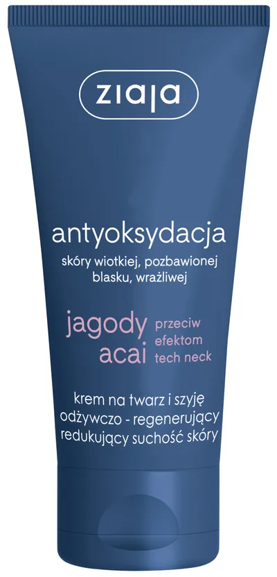 Ziaja Antyoksydacja, Krem na twarz i szyję odżywczo-regenerujący 'Jagody acai'