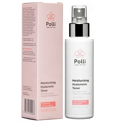 Polli Organics Moisturizing Hyaluronic Toner (Spray nawilżający z kwasem hialuronowym)
