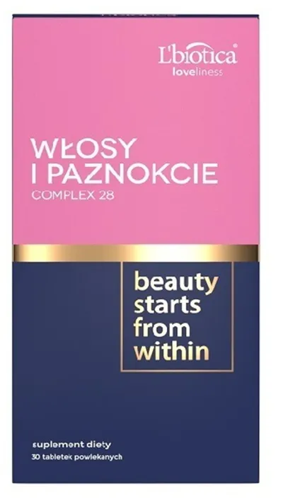 L'biotica Loveliness, Włosy & Paznokcie Complex 28 w tabletkach