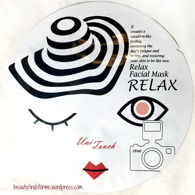 UniTouch Relax, Facial Mask (Odświeżająco-relaksująca maska w płachcie)