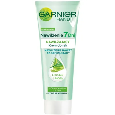 Garnier Nawilżanie 7 dni, Krem do rąk z ekstraktem z aloesu