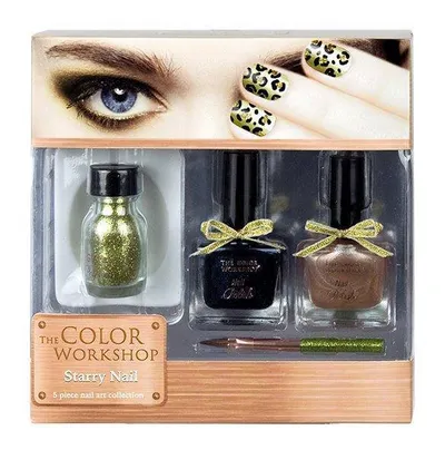 The Color Workshop Starry Nail, Zestaw do malowania paznokci