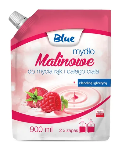 Blue Mydło do mycia rąk i całego ciała `Malinowe`