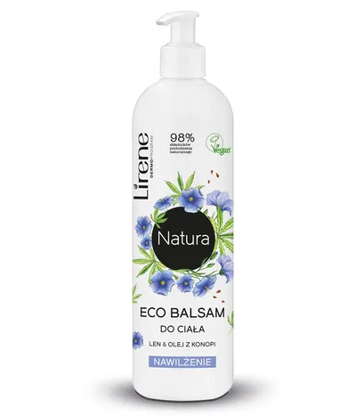 Lirene Dermoprogram Natura, Eco balsam do ciała `Len & olej z konopi`