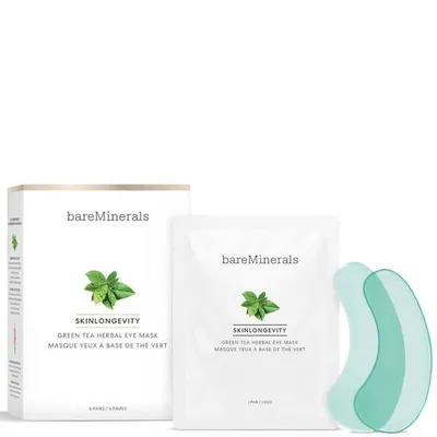bareMinerals Exclusive Skinlongevity Green Tea Herbal Eye Mask (Żelowe płatki pod oczy)