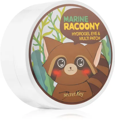 Secret Key Racoony Marine Hydrogel Eye & Multi Patch  (Maska hydrożelowa o intensywnym działaniu z ekstraktami z alg morskich)
