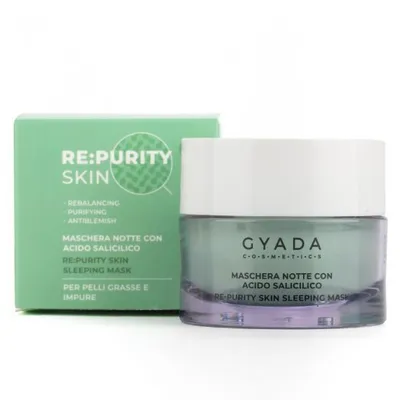 Gyada RE:PuritySkin, Maschera Notte Con Acido Salicilico (Maseczka na noc z kwasem salicylowym)