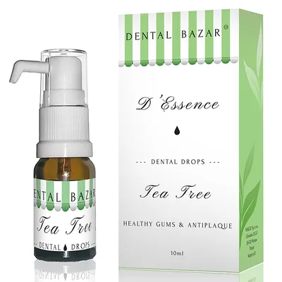 Dental Bazar D'Essence Dental Drops Tea Tree Healthy Gums & Antiplaque (Kropelki stomatologiczne do mycia zębów)