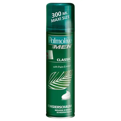 Palmolive For Men, Classic Shaving Foam with Palm Extract and Menthol (Pianka do golenia do twardego zarostu)