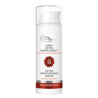 Laboratorium Kosmetyczne AVA Skin Protection, Extra Moisturizing Cream Total Sun Protecion SPF 25 (Krem extra nawilżający `Pełna ochrona przeciwsłoneczna`)