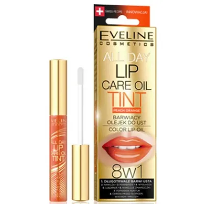 Eveline Cosmetics All Day, Barwiący olejek do ust 8 w 1