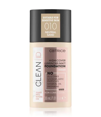 Catrice Clean ID, High Cover Luminous Matt (Podkład w płynie)