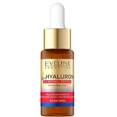 Eveline Cosmetics Bio Hyaluron, 3x Retinol System, Multinaprawcze serum silnie przeciwzmarszczkowe
