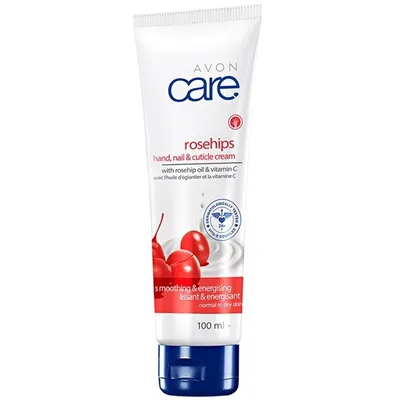Avon Care, Energising Rosehips Hand Cream (Wygładzająco-rewitalizujący krem do rąk, skórek i paznokci)