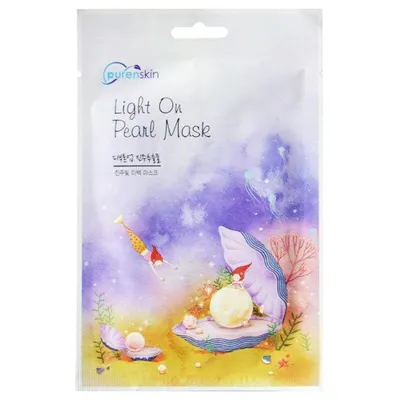 Purenskin Light On Pearl Mask (Rozświetlająca maska w płachcie)
