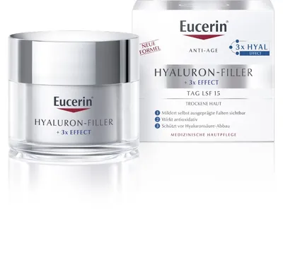Eucerin Hyaluron - Filler Day Cream SPF 15, Krem na dzień do skóry suchej