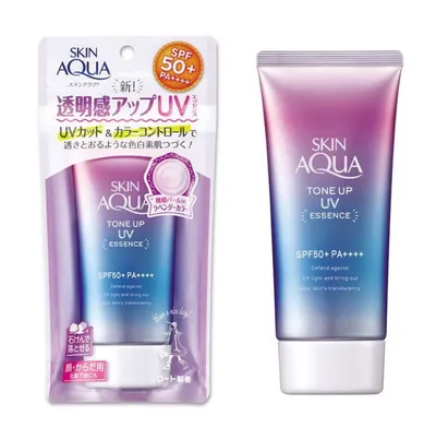 Skin Aqua Tone Up UV essence SPF 50+ PA ++++ Pink (Krem z filtrem przeciwsłonecznym różowy)