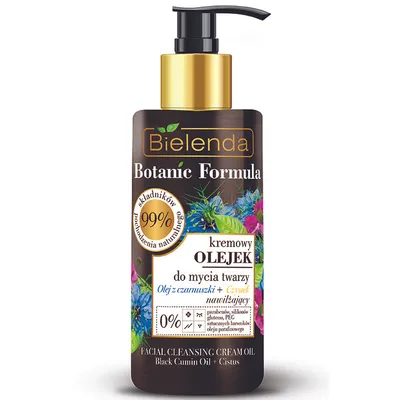 Bielenda Botanic Formula, Kremowy olejek do mycia twarzy `Olejek z czarnuszki + czystek`