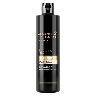 Avon Advance Techniques, Supreme Oils Shampoo Nutri 5 (Luksusowy intensywnie odżywiający szampon do włosów `Odżywienie i połysk` [ Kompleksowa pielęgnacja])