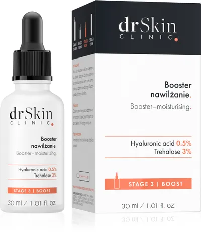 Dr Skin Clinic Booster nawilżanie z kwasem hialuronowym 0,5% i trehalozą 3%