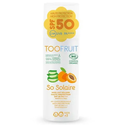Toofruit So Solaire, Mon Lait Solaire Haute Protection SPF 50 PA ++++ (Balsam przeciwsłoneczny dla dzieci)