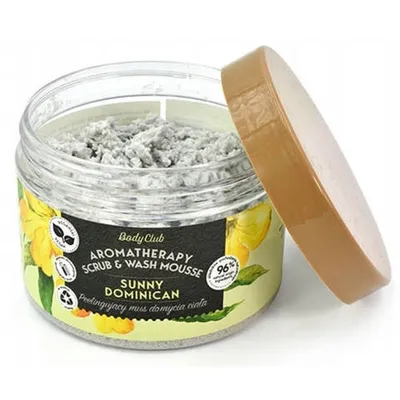 Body Club Aromatherapy, Peelingujący mus do mycia ciała `Sunny Dominican`