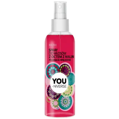 You-Niverse Spray z octem z malin `Pielęgnacja i wygładzenie - malina`