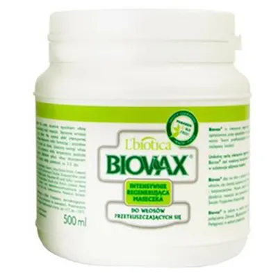 L'biotica Biovax Intensywnie regenerująca maseczka do włosów przetłuszczających się