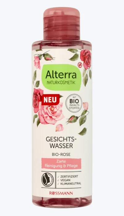 Alterra Gesichts-Wasser Bio-Rose Zarte Reinigung & Pflege (Tonik do twarzy `Bio róża`)