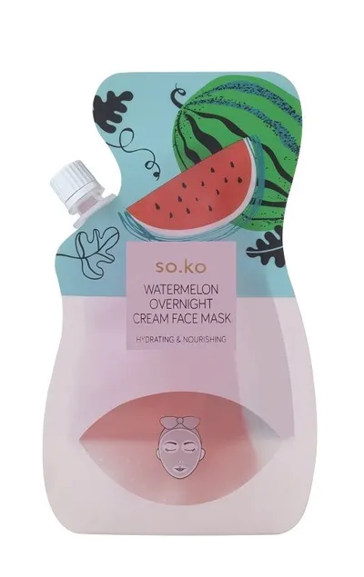 So.Ko Watermelon Overnight Cream Face Mask (Arbuzowa całonocna maska do twarzy)