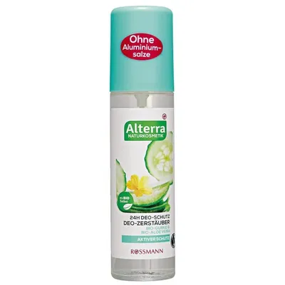 Alterra Deo-Zerstäuber Bio-Gurke & Bio-Aloe Vera (Dezodorant w sprayu `Bio-ogórek i bio-aloes`)