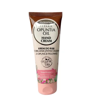 GlySkinCare Organic Opuntia Oil Hand Cream (Krem do rąk z organicznym olejem z opuncji figowej)