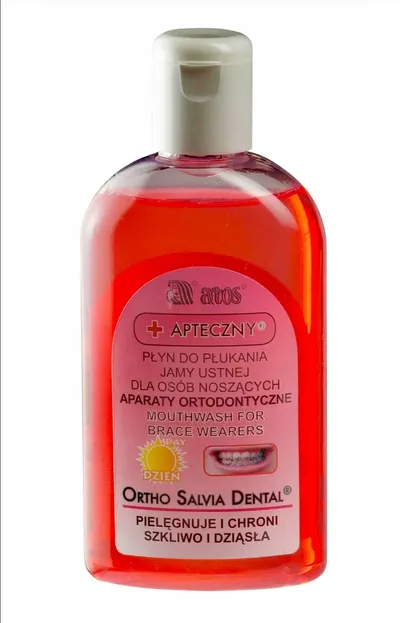 Ortho Salvia Dental Apteczny płyn do płukania jamy ustnej  dla osób noszących aparaty ortodontyczne