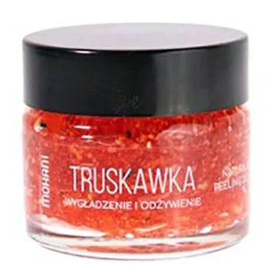 Mohani Dziki Ogród, Wygładzająco - odżywczy peeling do ust `Truskawka`