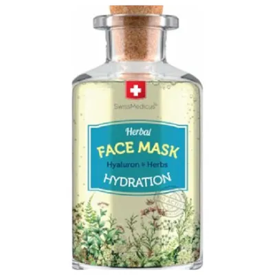 Herbamedicus SwissMedicus, Herbal Hydration Face Mask Hyaluron & Herbs (Nawilżająca ziołowa maseczka do twarzy)