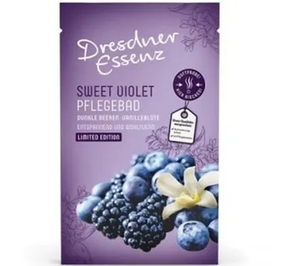 Dresdner Essenz Sweet Violet Pflegebad (Sól do kąpieli o zapachu ciemnych jagód i wanilii)