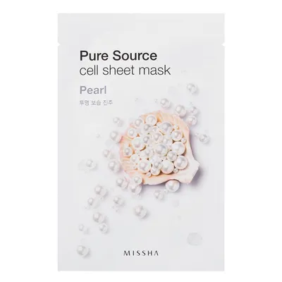 Missha Pure Source, Sheet Mask Pearl (Perłowa maseczka do twarzy)