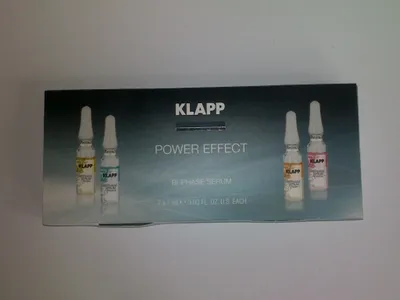 Klapp Cosmetics Power Effect Bi-Phase Serum+Hyaluron (Dwufazowe ampułki ‘nawilżenie-wypełnienie’)