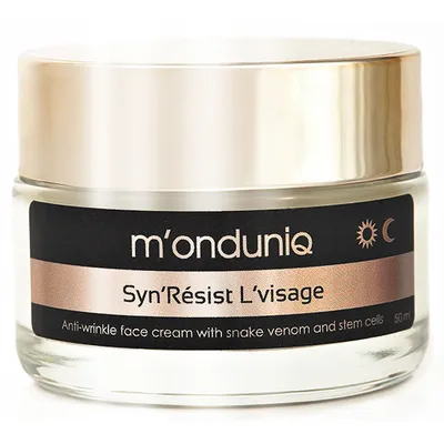 M'onduniq Syn`Resist L`Visage, Anti-wrinkle Face Cream with Snake Venom and Stem Cells (Krem przeciwzmarszczkowy `Siła jadu węża`)