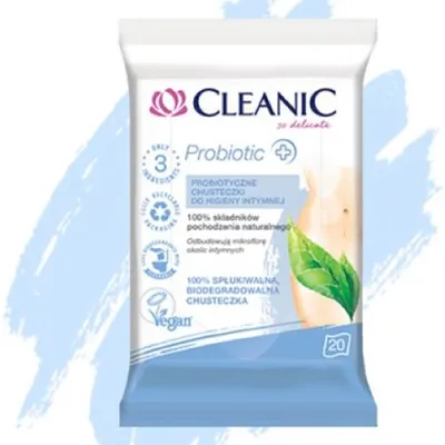 Cleanic Probiotic Intimate Wipes (Chusteczki do higieny intymnej)