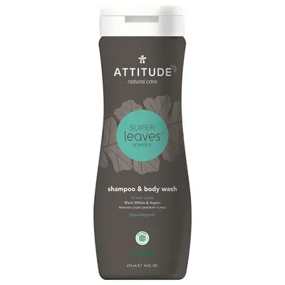 Attitude Super Leaves Men Scalp Care, 2in1 Shampoo & Body Wash (Żel do mycia ciała i włosów 2w1)