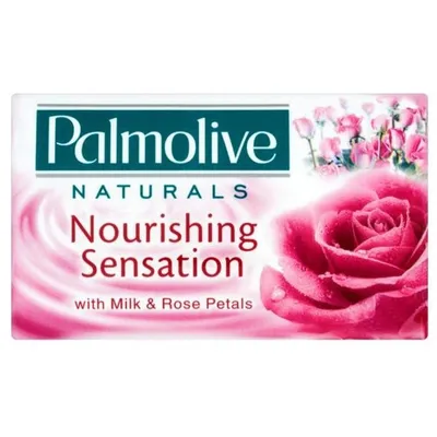 Palmolive Naturals, Nourishing Sensation, Soap Bar with Milk and Rose Petals (Mydło w kostce z mlekiem i płatkami róży)