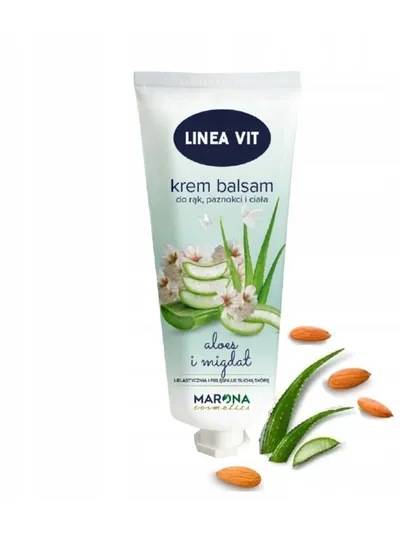 Marona Enterprise Linea Vit,  Aloes i Migdał, Krem do rąk, paznokci i ciała
