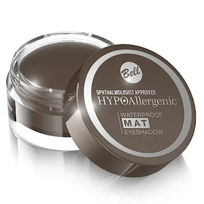 Bell HYPOAllergenic Waterproof Mat Eyeshadow (Hypoalergiczny wodoodporny matowy cień do powiek)