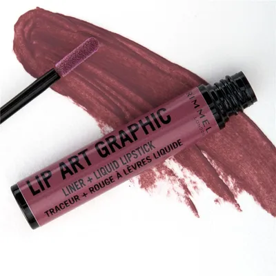Rimmel Lip Art Graphic, Liner + Liquid  Lipstick (Pomadka do ust)