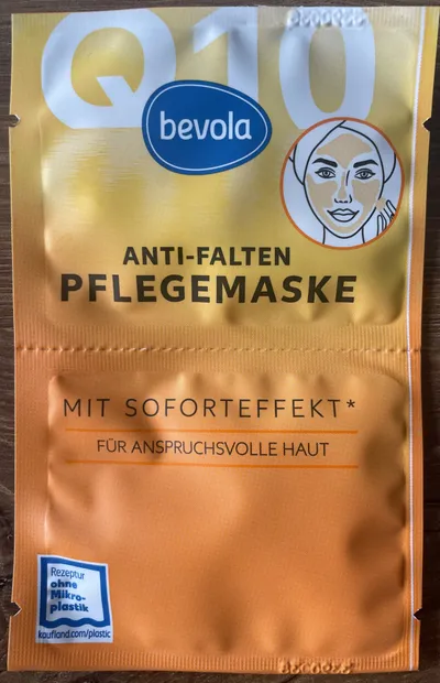 Bevola Q10, Anti-Wrinkle Mask (Przeciwzmarszczkowa maseczka pielęgnacyjna)