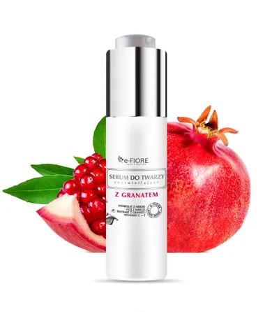e-Fiore Serum do twarzy rozświetlająco-kojące z granatem