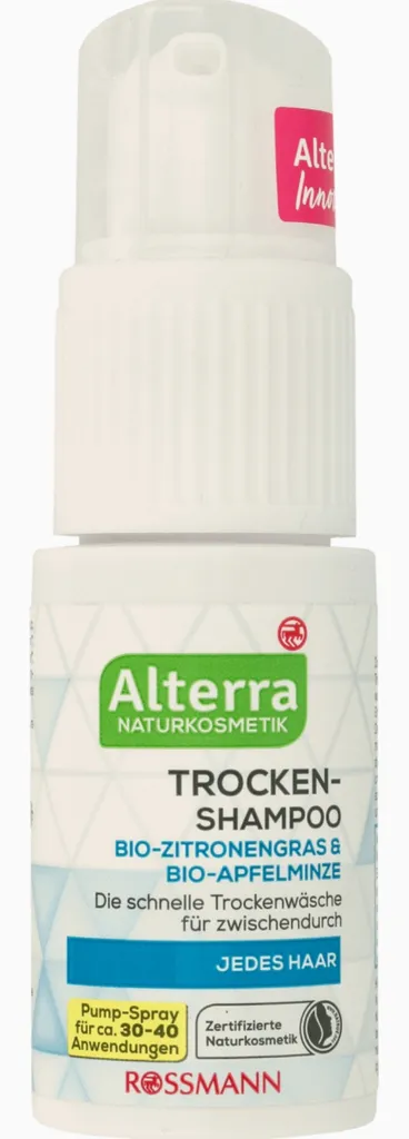 Alterra Trocken Shampoo Bi-Zitrnengras & bio-Apfelminze (Suchy szampon `Bio-trawa cytrynowa & bio-mięta jabłkowa`)
